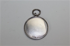 Sterling Decorative Uninscribed Golf Medal with Rink Hallmarked 1928