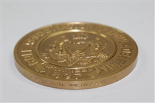 Circa 1980's Golf Association of Philadelphia 24k Gold Plated Uninscribed Medallion