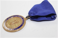 San Diego Golf Promotion Association Medal with Bar Pin & Blue Ribbon in Box - Hollywood Trophy Co. Salesman’s Sample