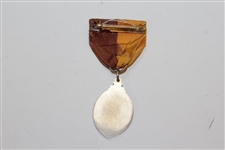 Uninscribed Oval Decorative Golfer Medal with Bar & Pin