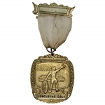 MICAA Executive Golf Medal Bar & Pin with Yellow & Brown Ribbon