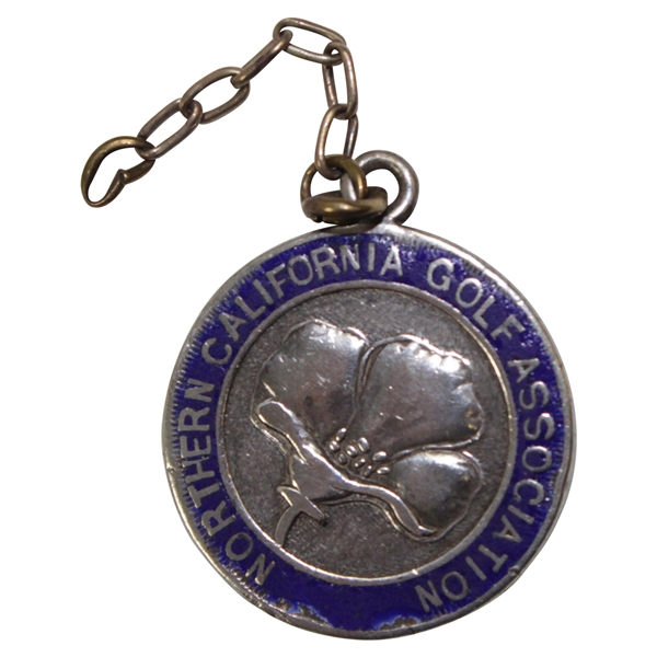 Circa 1920s-30s Northern California Golf Association Medal - John Wall 3rd Flight Runner-Up