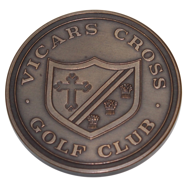 Vicars Cross Golf Club Uninscribed Medallion