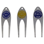 Charles Coodys Three 1971 Contestant Divot Tools - Sahara Invitational, Williams San Diego, & Los Angeles Open