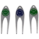 Charles Coodys Three 1971 Contestant Divot Tools - Kaiser International, Doral Eastern Open, & Colonial National