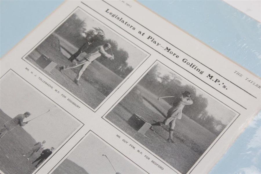 1901 The Tatler Legislators At Play Series Of Cutouts - Fiery, M.P.'s, Haskell Ball, & more