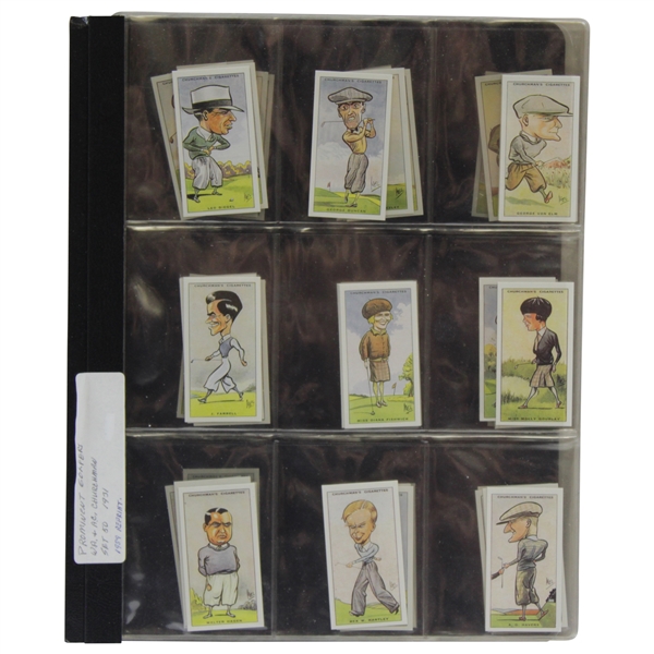 1989 Reprint Set of 50 W.A. & A.C. Churchman 1931 Originally Issued Prominent Golfers Cards