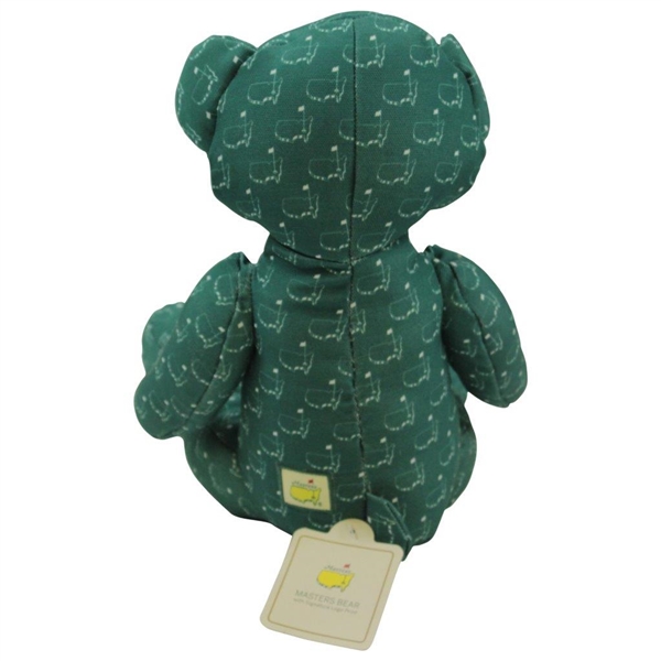 Masters Tournament Commemorative Green Cooperstown Bear with Signature Logo Print