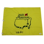 Shota Hayafuji Signed 2021 Masters Flag - Hideki Matsuyama Caddie JSA #QQ38497
