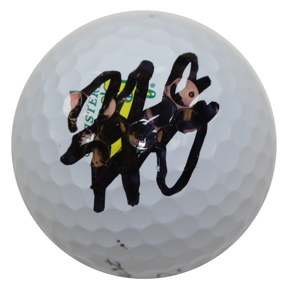 Hideki Matsuyama Signed Masters Logo Golf Ball JSA #QQ38501