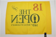 Hideki Matsuyama Signed 2021 Open Championship Flag JSA #QQ38495