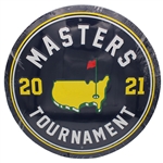 2021 Masters Round Navy Metal Wall Sign