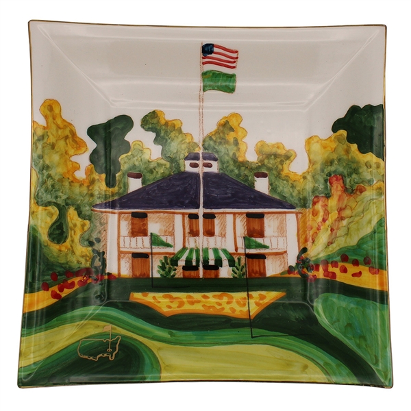 Masters Handpainted Clubhouse Square Plate