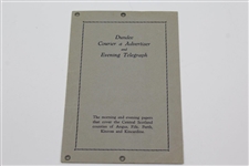 1931 British Open Golf Championship - Plan in Colour of Carnoustie Course
