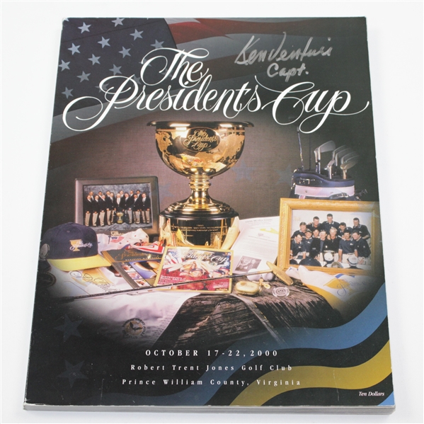 Ken Venturi (Captain) Signed 2000 The Presidents Cup Program JSA ALOA