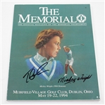 Mickey Wright & Tom Lehman Signed 1994 The Memorial Tournament Program JSA ALOA