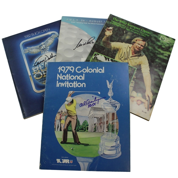 Geiberger, Price, Stadler, & Wadkins Signed Various Programs JSA ALOA