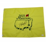 Hideki Matsuyama Signed 2021 Masters Embroidered Flag JSA #Z91751
