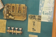 Classic Bobby Jones with Heads & Golf Balls Reproduction Presentation Piece