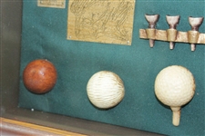 Classic Bobby Jones with Heads & Golf Balls Reproduction Presentation Piece