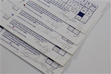Trevino & others Signed 1989 Bank of Boston Classic Official Scorecards JSA ALOA