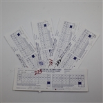 Calcavecchia & others Signed 1989 Bank of Boston Classic Official Scorecards JSA ALOA
