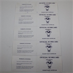 Calcavecchia & others Signed 1989 Bank of Boston Classic Official Scorecards JSA ALOA