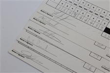 Feherty & others Signed 1994 Texas Open Official Scorecards JSA ALOA
