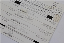 Feherty & others Signed 1994 Texas Open Official Scorecards JSA ALOA