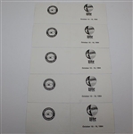 Feherty & others Signed 1994 Texas Open Official Scorecards JSA ALOA