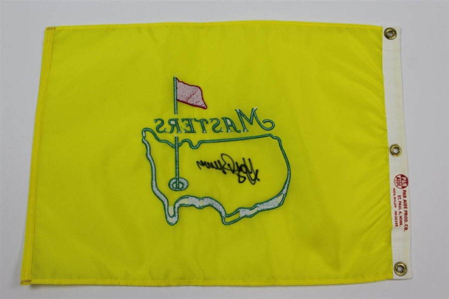 Gay Brewer Signed Undated Masters Par-Aide Embroidered Flag - Charles Coody Collection JSA ALOA