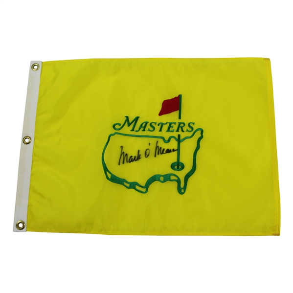 Mark O'Meara Signed Undated Masters Par-Aide Embroidered Flag - Charles Coody Collection JSA ALOA
