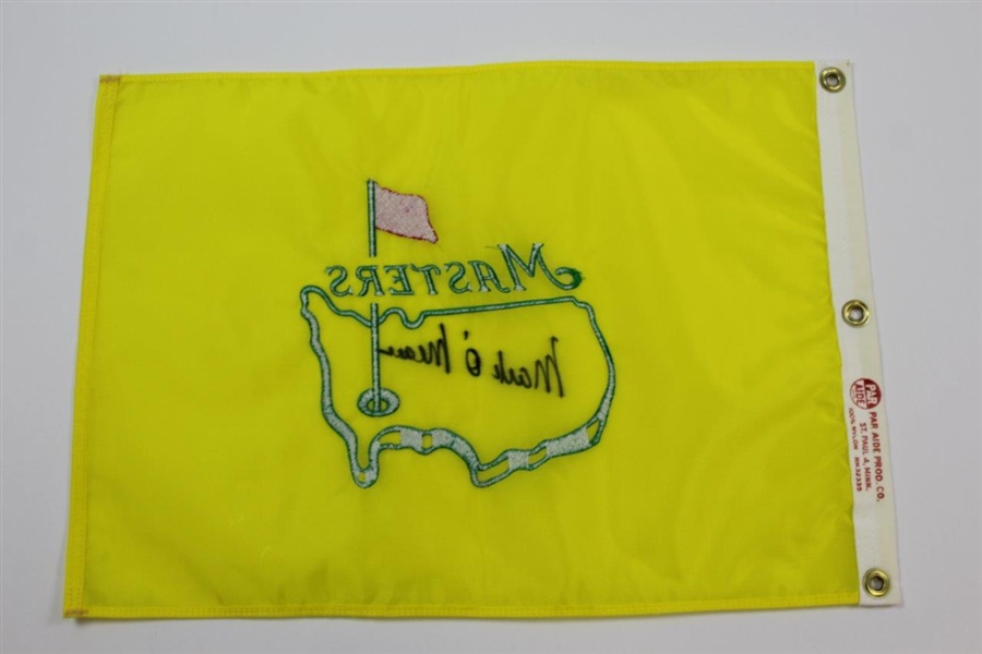 Mark O'Meara Signed Undated Masters Par-Aide Embroidered Flag - Charles Coody Collection JSA ALOA