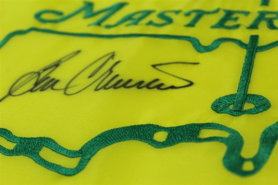Ben Crenshaw Signed Undated Masters Par-Aide Embroidered Flag - Charles Coody Collection JSA ALOA
