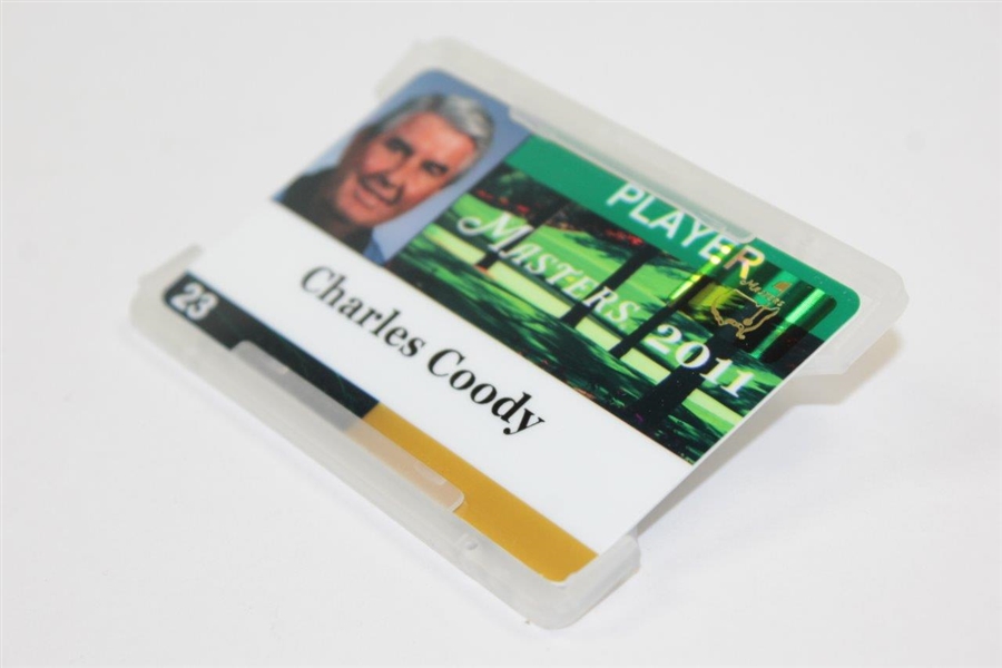 Charles Coody's 2011 Masters Tournament Player ID Badge