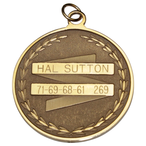 Champion Hal Sutton's 1995 B.C. Open PGA Tour 10k Winner's Gold Medal