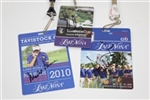 Els, O'Meara, Poulter & McDowell Signed Tavistock Badges & Program JSA ALOA