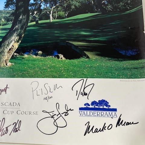 Tiger Woods, Mickelson & Rest of US Team Signed 1997 Ryder Cup LE 108/500 Poster JSA ALOA