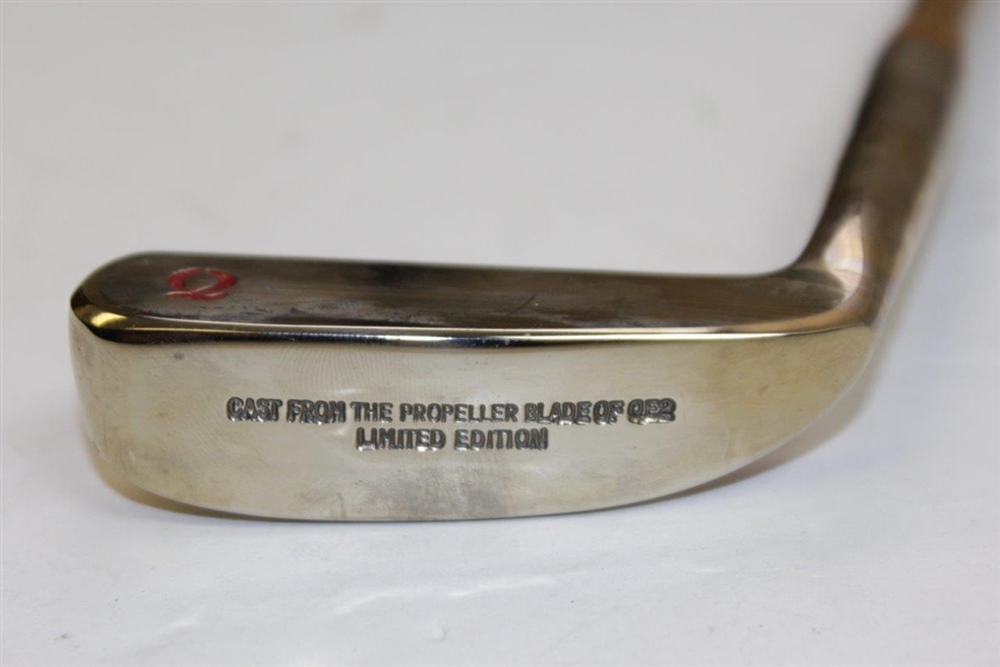 Qe2 Cunard Putter by Swilken of St. Andrews Cast from Propeller Blade with Shaft Stamp