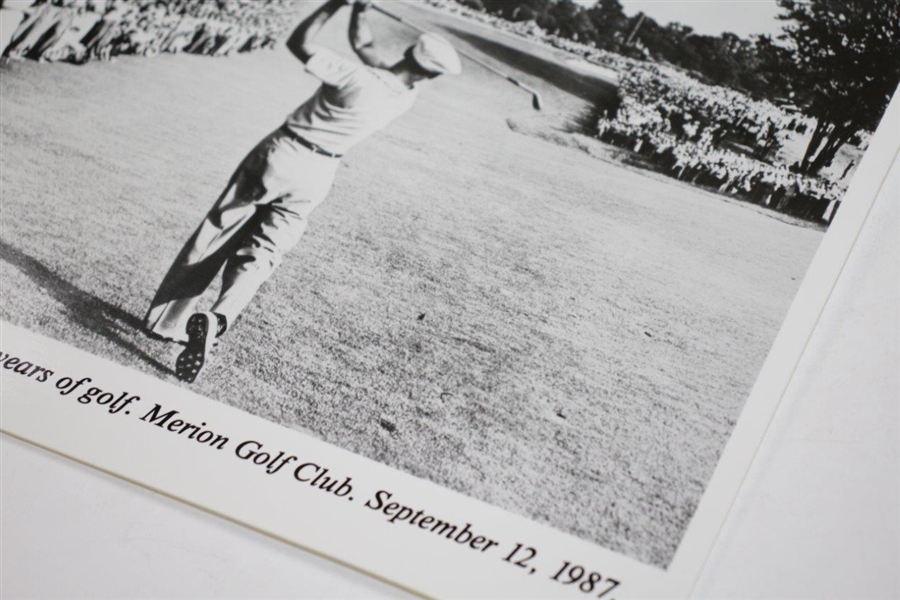 Lot Detail - Merion Golf Club Celebrating 75 Years of Golf Ben Hogan ...