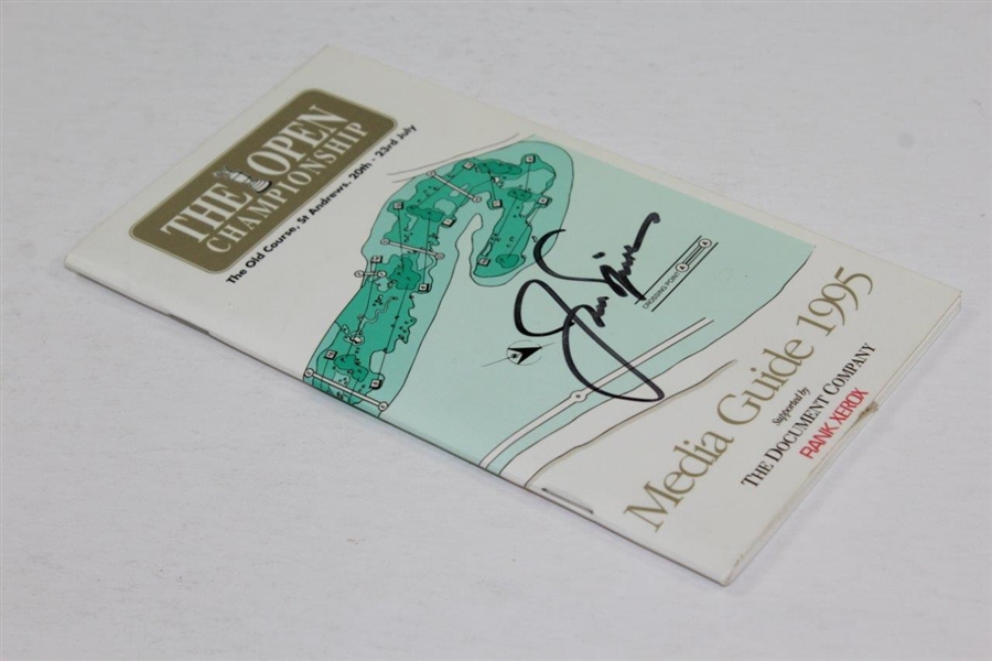 Jack Nicklaus Signed 1995 OPEN Championship at St. Andrews Media Guide JSA #AA10870