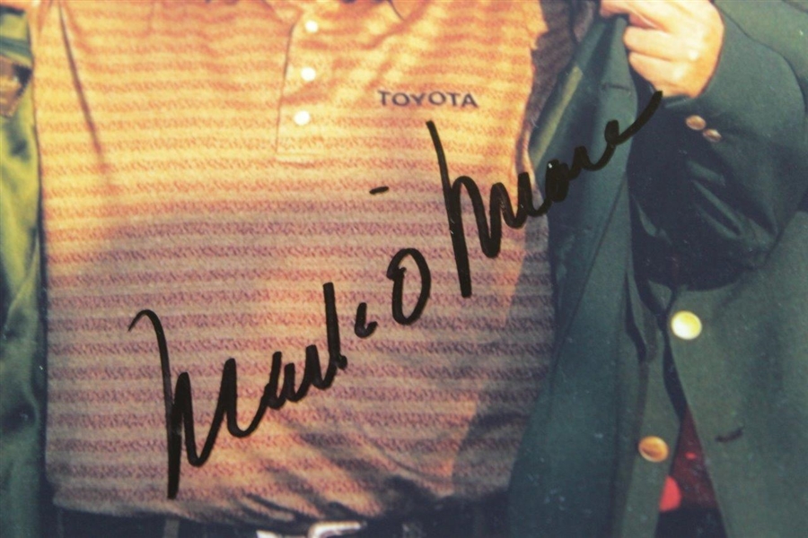 Mark O'Meara Signed 1998 Green Jacket 8x10 Photo JSA ALOA