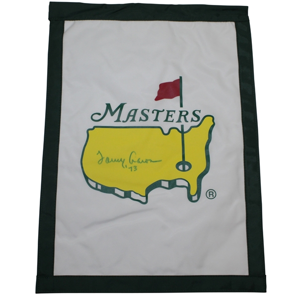 Ben Crenshaw & Tommy Aaron Dual Side Signed Masters Flag with Years Won JSA ALOA