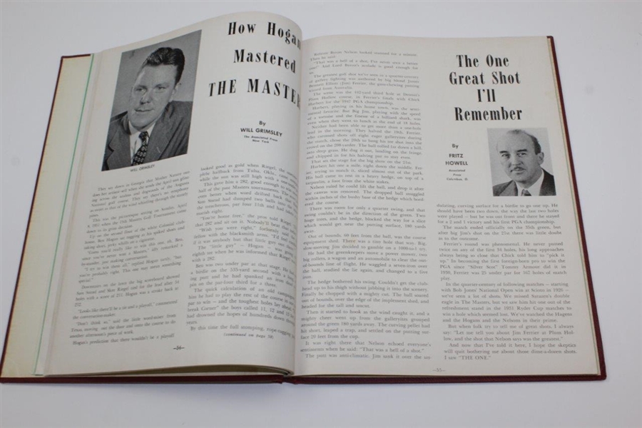 1951 Ryder Cup Matches at Pinehurst Hardcover Program with GDL