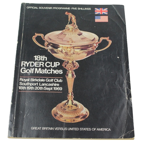1969 Ryder Cup Matches at Royal Birkdale GC Official Program