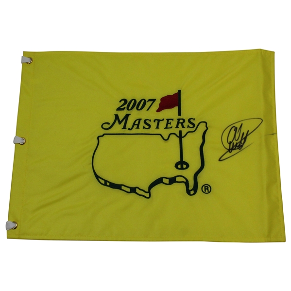 Charles Howell III Signed 2007 Masters Embroidered Flag JSA ALOA