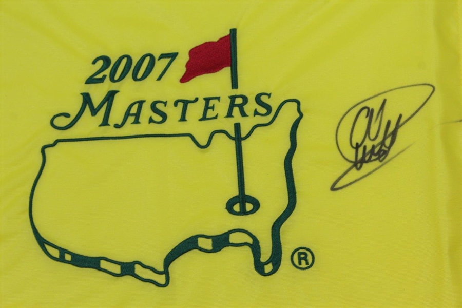 Charles Howell III Signed 2007 Masters Embroidered Flag JSA ALOA