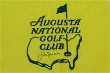 Jack Nicklaus Signed Augusta National GC Members Embroidered Flag JSA ALOA