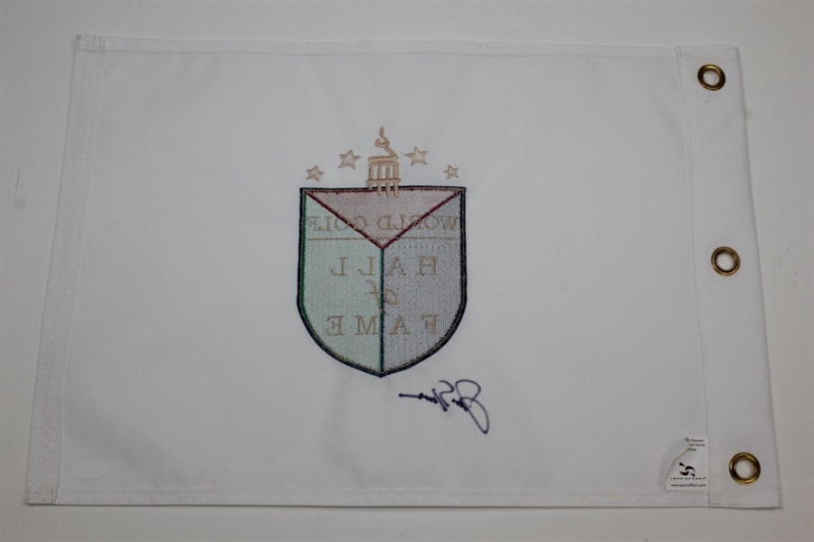 Jack Nicklaus Signed World Golf Hall of Fame Embroidered Flag JSA FULL #BB28949