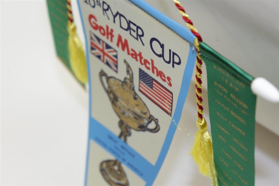 1965 Ryder Cup at Royal Birkdale Team Pennent In Original Package/Display